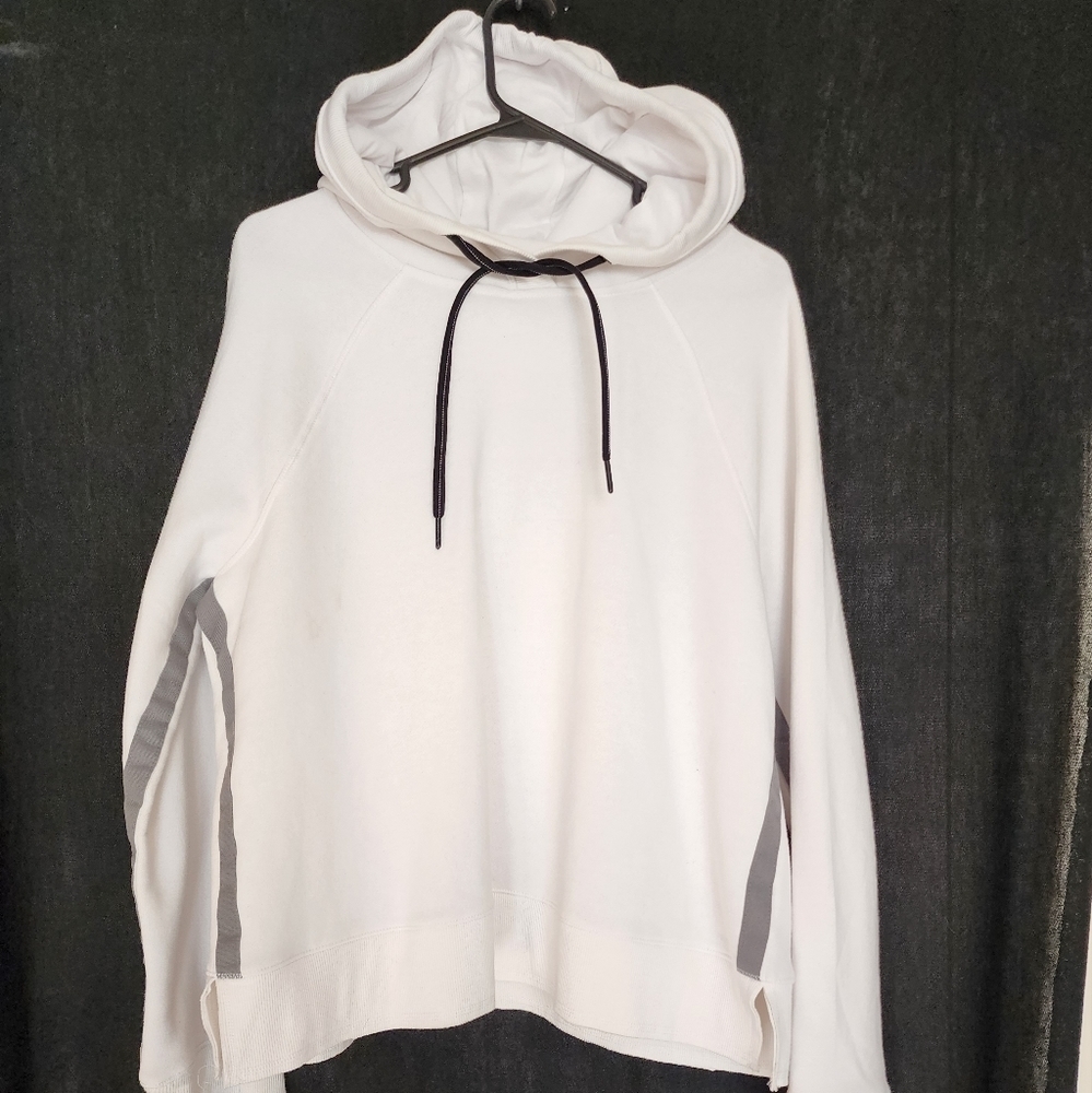 NWT Calvin Klein Performance white hoodie Embroidered signature on hood XL